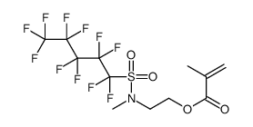 2-[methyl[(undecafluoropentyl)sulphonyl]amino]ethyl methacrylate Structure