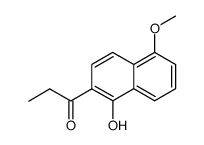 1-Hydroxy-5-methoxy-2-propionylnaphthalin Structure