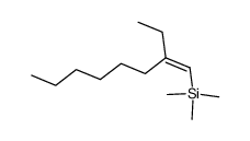 (Z)-2-ethyl-1-(trimethylsilyl)-1-octene结构式