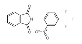 1H-Isoindole-1,3(2H)-dione,2-[2-nitro-4-(trifluoromethyl)phenyl]- Structure