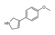 1H-Pyrrole,2,5-dihydro-3-(4-methoxyphenyl)-(9CI) structure