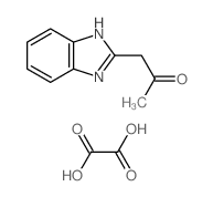 1-(1H-benzoimidazol-2-yl)propan-2-one; oxalic acid结构式
