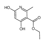 4,6-dihydroxy-2-methyl nicotinic acid ethyl ester结构式