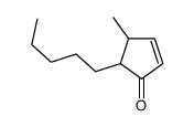 4-methyl-5-pentylcyclopent-2-en-1-one结构式