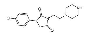 3-(4-chlorophenyl)-1-(2-piperazin-1-ylethyl)pyrrolidine-2,5-dione结构式