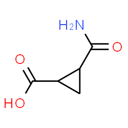 2-氨基甲酰基环丙烷-1-羧酸结构式