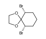 cis-6,10-dibromo-1,4-dioxa-spiro[4.5]decane Structure