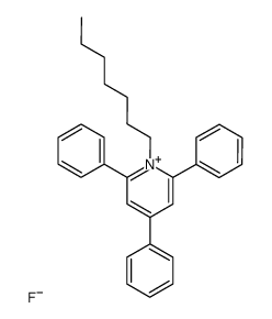 1-heptyl-2,4,6-triphenyl-pyridinium, fluoride Structure