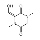 1,4-Dimethyl-3-formyl-2,5-piperazinedione Structure