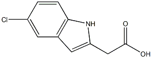 2-(5-Chloro-1H-indol-2-yl)acetic acid structure