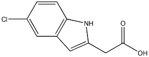 2-(5-Chloro-1H-indol-2-yl)acetic acid Structure