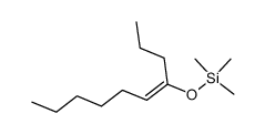 Trimethyl-((Z)-1-propyl-hept-1-enyloxy)-silane Structure