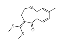 4-(bis-methylsulfanyl-methylene)-8-methyl-3,4-dihydro-2H-benzo[b]thiepin-5-one Structure