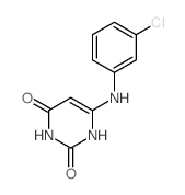 2,4(1H,3H)-Pyrimidinedione,6-[(3-chlorophenyl)amino]- structure