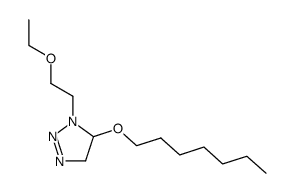 1-(2-ethoxy-ethyl)-5-heptyloxy-4,5-dihydro-1H-[1,2,3]triazole结构式