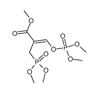 methyl (Z)-2-((dimethoxyphosphoryl)methyl)-3-((dimethoxyphosphoryl)oxy)acrylate结构式