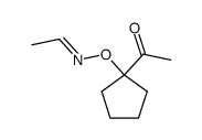 O-(1-acetylcyclopentyl)acetaldoxime结构式