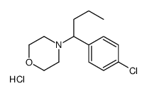 4-[1-(4-chlorophenyl)butyl]morpholine,hydrochloride Structure