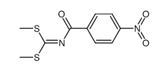 dimethyl (4-nitrobenzoyl)carbonimidodithioate结构式