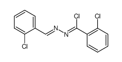 2-chloro-N'-(2-chloro-benzylidene)-benzohydrazonoyl chloride Structure