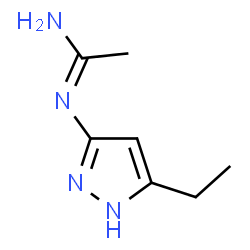 Ethanimidamide,N-(5-ethyl-1H-pyrazol-3-yl)- structure