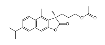 (R)-3-(3-acetoxypropyl)-2,3-dihydro-7-isopropyl-3,4-dimethylnaphtho<2,3-b>furan-2-one Structure