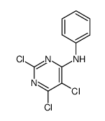 2,5,6-trichloro-4-phenylaminopyrimidine Structure