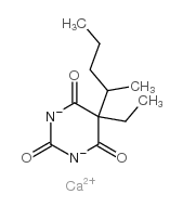 5-ethyl-5-(sec-pentyl)barbituric acid, calcium salt structure