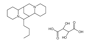 17-n-Butylsparteine dihydrogen tartrate Structure