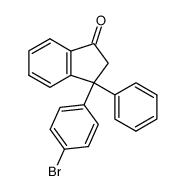 3-(p-bromophenyl)-3-phenyl-1-indanone结构式
