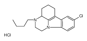 1,10-Trimethylene-2-butyl-8-chloro-1,2,3,4-tetrahydropyrazino(1,2-a)in dole hydrochloride结构式
