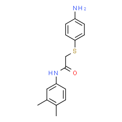 2-[(4-AMINOPHENYL)SULFANYL]-N-(3,4-DIMETHYLPHENYL)ACETAMIDE structure