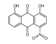 1,8-dihydroxy-4-nitro-9,10-anthraquinone结构式