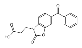 3-(6-benzoyl-2-oxo-benzooxazol-3-yl)propanoic acid Structure