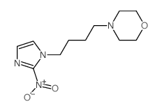 4-[4-(2-nitroimidazol-1-yl)butyl]morpholine结构式