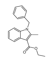 ethyl 1-benzyl-2-methylindole-3-carboxylate结构式