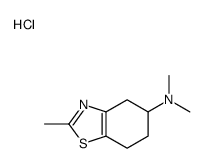 (4,5,6,7-tetrahydro-2-methylbenzothiazole-5-yl)dimethylammonium chloride structure