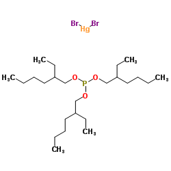 Tris(2-ethylhexyl) phosphite-dibromomercury (1:1)结构式