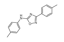 N,3-bis(4-methylphenyl)-1,2,4-oxadiazol-5-amine结构式