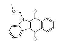 N-methoxymethyl-5H-benzo[b]carbazole-6,11-dione结构式