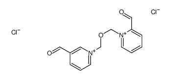 1-[(3-formylpyridin-1-ium-1-yl)methoxymethyl]pyridin-1-ium-2-carbaldehyde,dichloride结构式