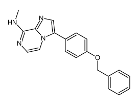 N-methyl-3-(4-phenylmethoxyphenyl)imidazo[1,2-a]pyrazin-8-amine结构式