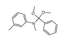 N-(dimethoxy(phenyl)methyl)-N,3-dimethylaniline结构式
