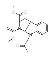 (2S)-dimethyl 8-acetyl-3,3a,8,8a-tetrahydropyrrolo[2,3-b]indole-1,2(2H)-dicarboxylate Structure