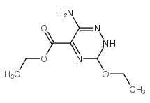 as-Triazine-5-carboxylicacid,6-amino-3-ethoxy-2,3-dihydro-,ethylester(8CI)结构式