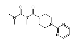 N-(dimethylcarbamoyl)-N-methyl-4-pyrimidin-2-ylpiperazine-1-carboxamide结构式