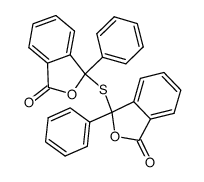 bis-(3-oxo-1-phenyl-phthalan-1-yl)-sulfide结构式