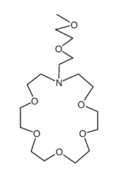 16-(3,6-Dioxaheptyl)-1,4,7,10,13-pentaoxa-16-azacyclooctadecan结构式