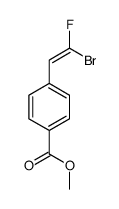 methyl 4-(2-bromo-2-fluoroethenyl)benzoate结构式