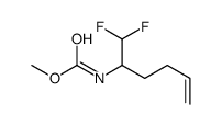 methyl N-(1,1-difluorohex-5-en-2-yl)carbamate结构式